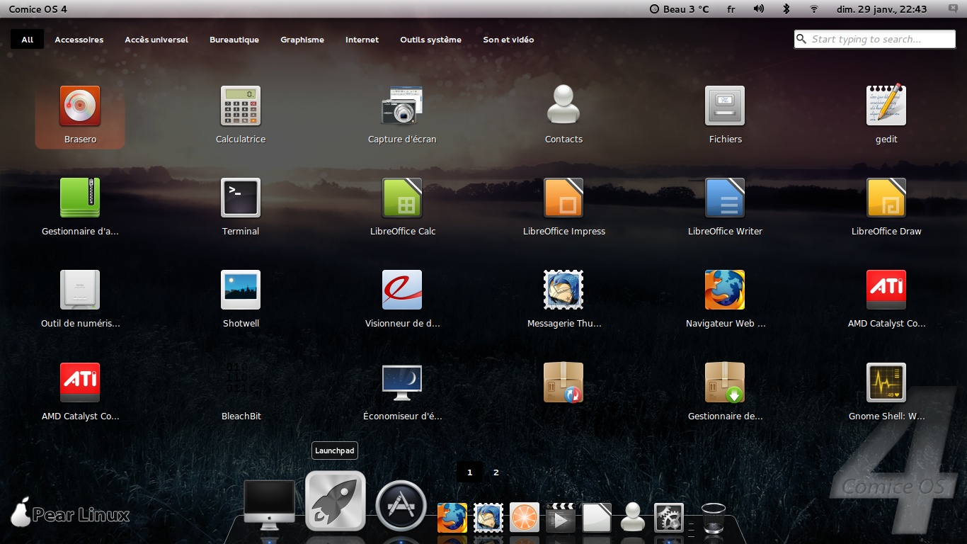 Pear Linux screenshot 4